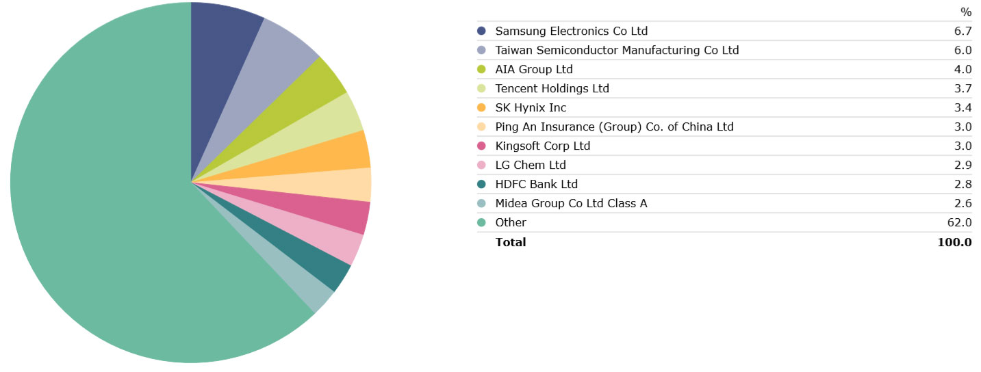 Platinum Asia Portfolio Holdings